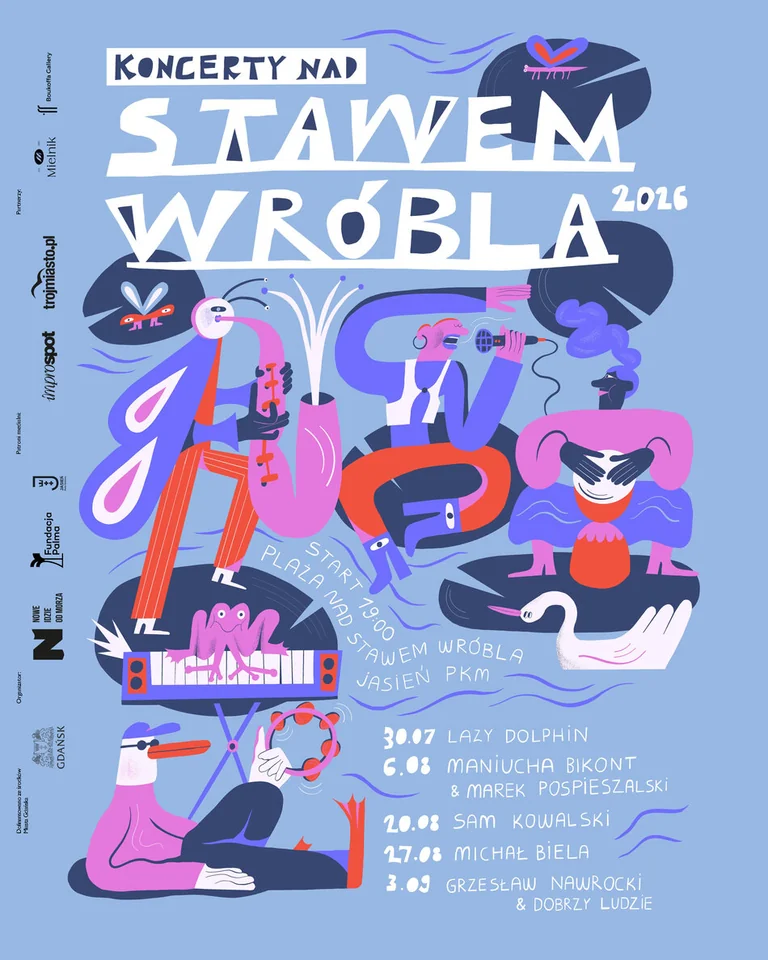 Michał Biela zagra koncert nad Stawem Wróbla w Gdańsku